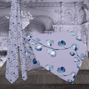 Cravate Lavender Lilac Purple Marine Eucalyptus Mariage