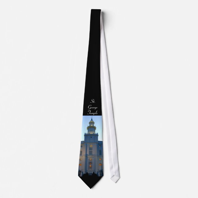 Cravate LDS—Temple St George; Cravate du temple de (Devant)