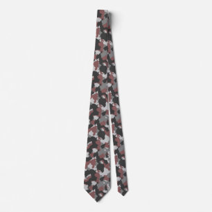 Cravate Le brun des hommes/cravate grise de camouflage