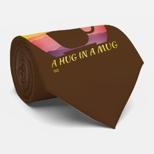 CRAVATE "LE CAFÉ EST COMME UN HUG DANS UN BOUG"