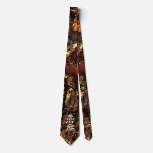 Cravate Le camouflage profond en bois gardent le calme