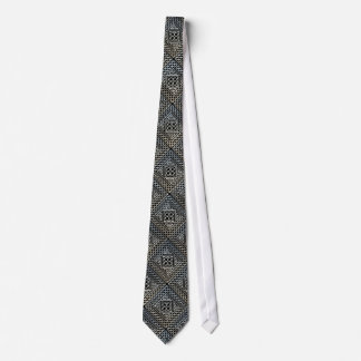 Cravate Le carré noir argenté forme le motif de Knotwork