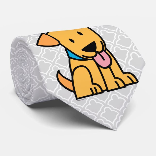 Cravate Le chiot de labrador retriever reposent le chiot (Roulé)