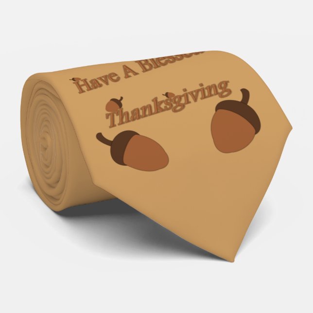 Cravate Le ~ de glands ont un thanksgiving béni (Roulé)