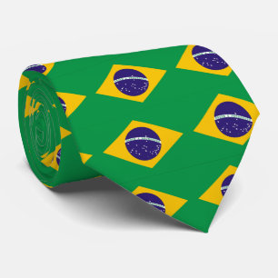 Cravate Le drapeau du Brésil Bandeira font le Brésil