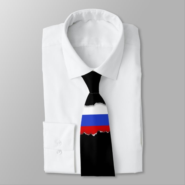 Cravate Le drapeau du Russe (Attaché)