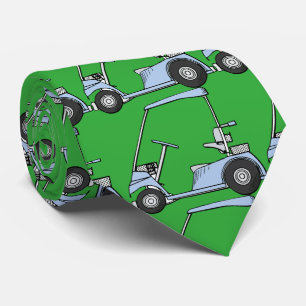 Cravate Le golf. Voiture de golf, voiturette de golf. Vert