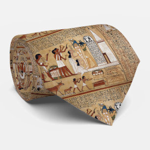 Cravate Le livre des morts où est représenté ク Anubis イ