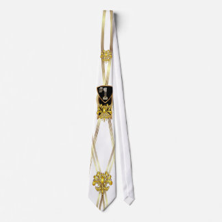 Cravate Le mardi gras attache 2 sauvages et notes folles