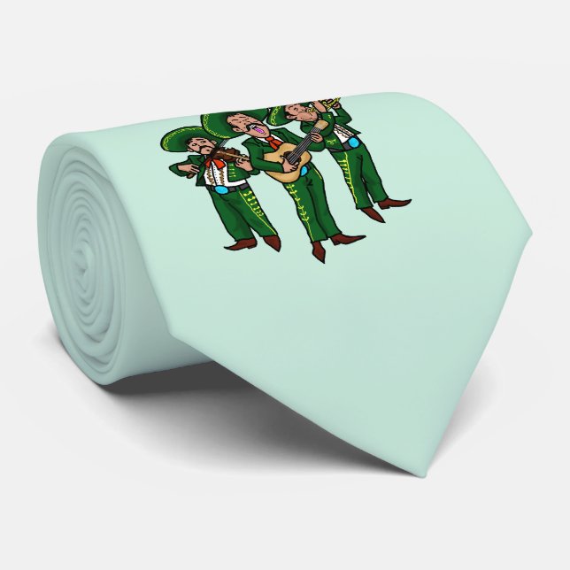 Cravate Le mariachi mexicain de fiesta de La de vivats (Roulé)