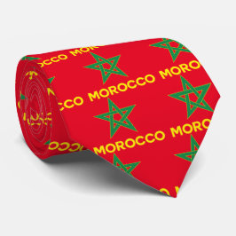 Cravate Le Maroc - drapeau marocain