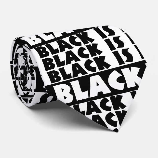 Cravate Le noir est noir (Roulé)