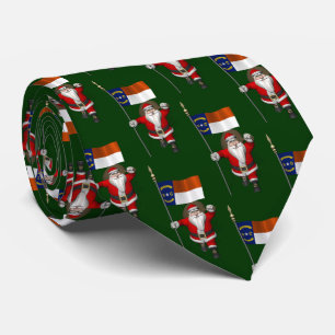 Cravate Le Père Noël Drapeau De Caroline Du Nord
