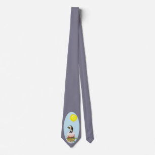 Cravate Le pingouin qui sieste dans le soleil