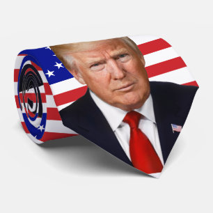 Cravate Le Président Donald Trump - drapeau de Betsy Ross