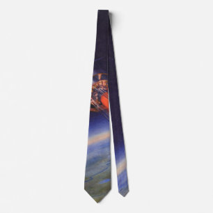 Cravate Le Rocket de science-fiction Vintage dans l'espace