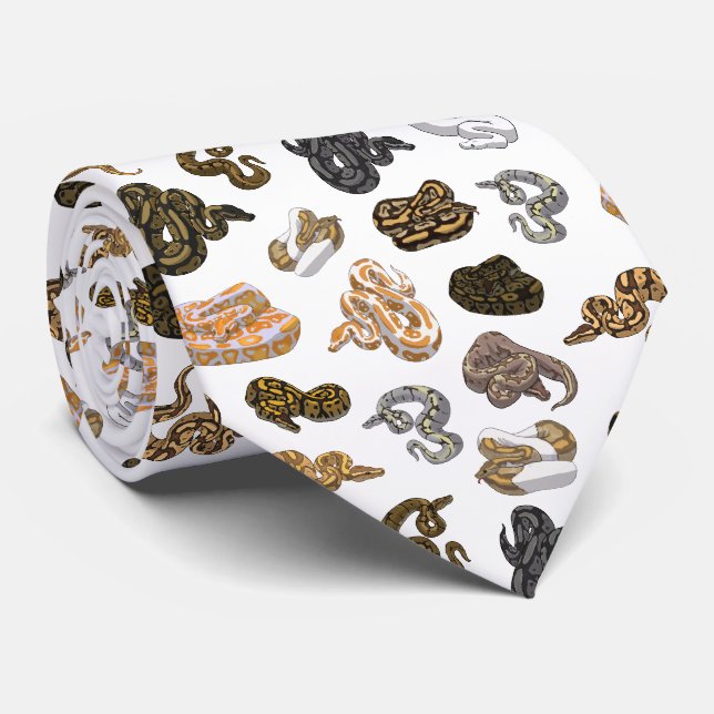 Cravate Le serpent de python de boule Morph le motif (Roulé)