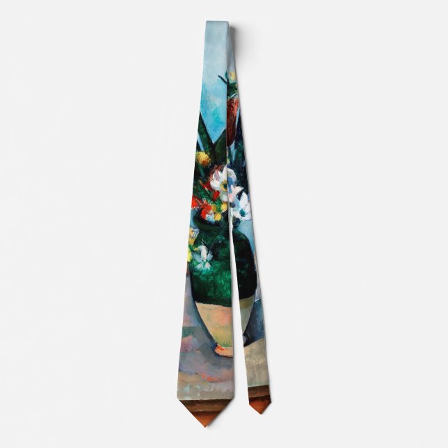 Cravate Le Vase des Tulipes, Paul Cezanne (Devant)