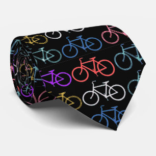 Cravate Le vélo silhouette les nuances à la mode du dos 