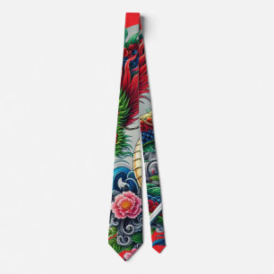 Cravate leggings de dragon chinois