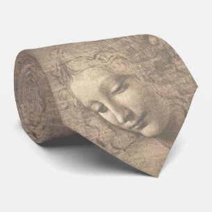 Cravate Leonardo da Vinci La Scapigliata Art de la Renaiss