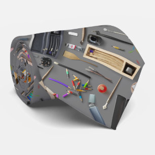 Cravate Les approvisionnements de l'artiste