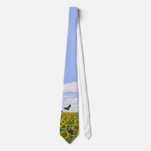 Cravate Les champs de papillon attachent pour toujours