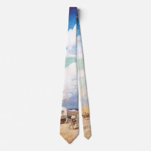 Cravate Les Cowboys occidentaux Vintages, Wyeth aux Wagons