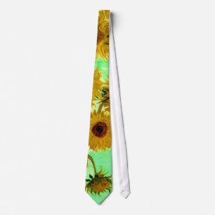 Cravate Les tournesols dans le Vase Van Gogh Art
