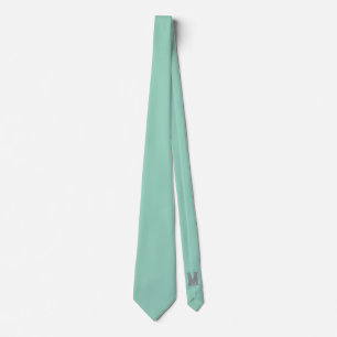 Cravate Lettre personnalisée M Lumière Couleur turquoise É