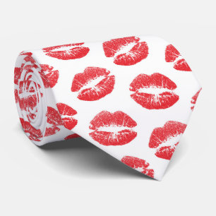 Cravate Lèvres Rouges, Motif De Lèvres, Rouge Lèvres, Bais