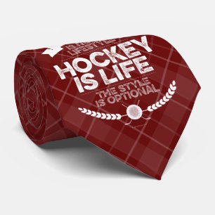 Cravate L'hockey n'est pas un mode de vie