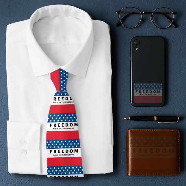 Cravate Liberté Un Véritable Patriote (Créateur téléchargé)