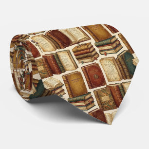 Cravate Libriste de livres anciens Motif Antiquaire
