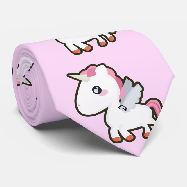 Cravate Licorne de Kawaii (Roulé)