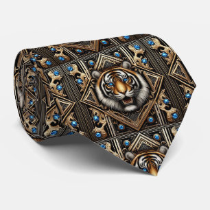 Cravate Lien Tigre Féroce   Mode Masculine pour Hommes