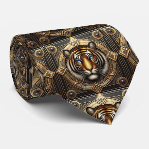 Cravate Lien Tigre Féroce   Mode Masculine pour Hommes