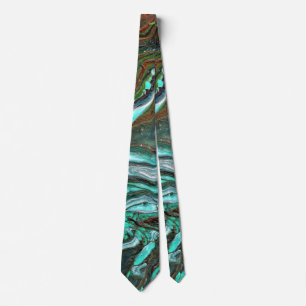 Cravate Lier Résumé 2 Flowing Green Tie Abstrait