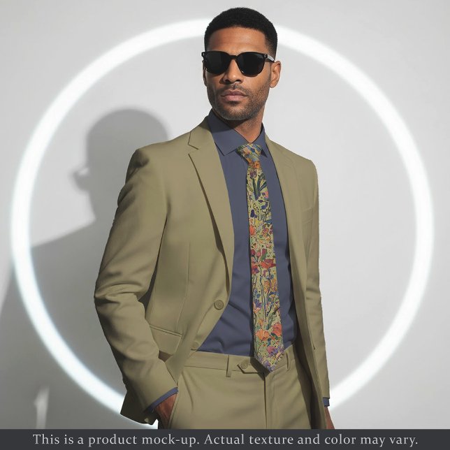 Cravate Light Impressionist Floral Necktie (Créateur téléchargé)