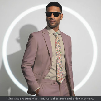 Cravate Light Impressionist Floral Necktie