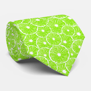 Cravate Lime slices pattern