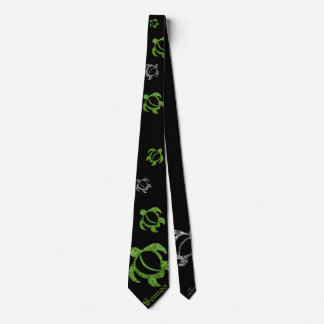 Cravate LineA Camo Somoa Honu abstrait
