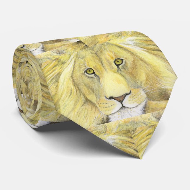 Cravate Lion d'Afrique (Roulé)