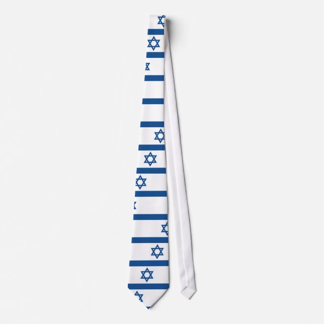 Cravate L'Israël (bleu de Yale), Israël (Devant)