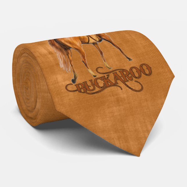 Cravate Little Cowboy Buckaroo en Brown occidental (Roulé)