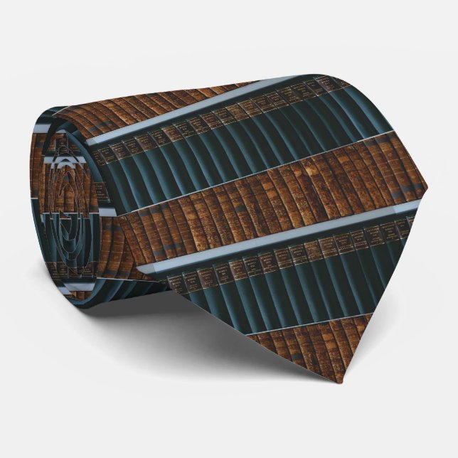 Cravate Livres Bibliothèque École Enseignant Necktie (Roulé)