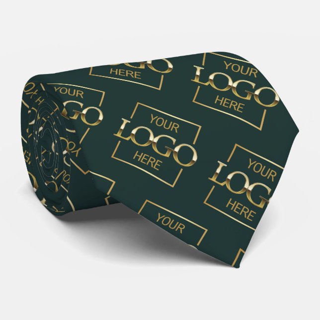 Cravate Logo personnalisé sur mesure pour entreprise moder (Roulé)