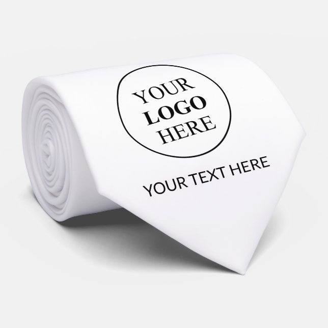 Cravate Logo promotionnel personnalisé - Pas de commande m (Roulé)