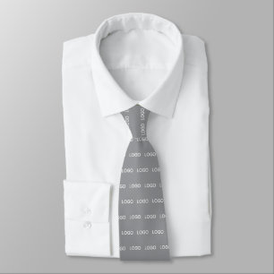 Cravate Logo Rectangle personnalisé Motif Entreprise