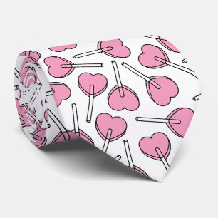 Cravate Lollipops roses, Lollipops de coeur, Lollipop Moti